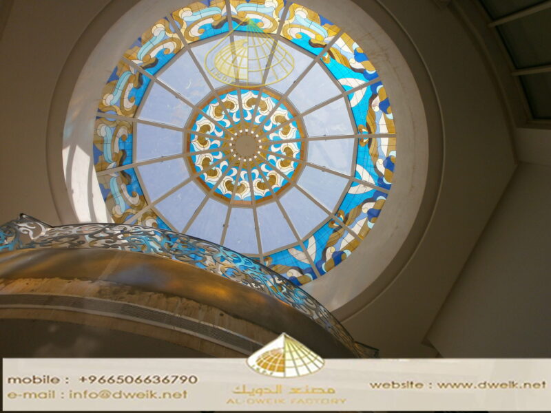 انارة سماوية قبب من الزجاج المعشق مصنع الدويك
